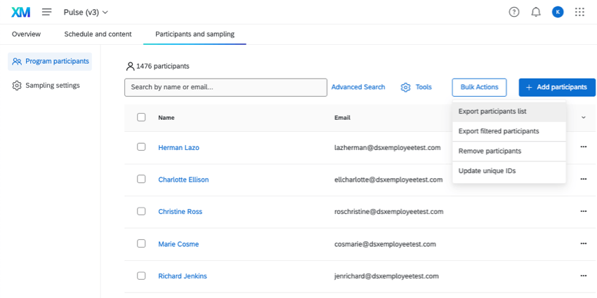 bulk actions when no one is selected