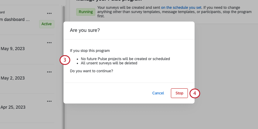 Nueva ventana donde podrás confirmar la selección.