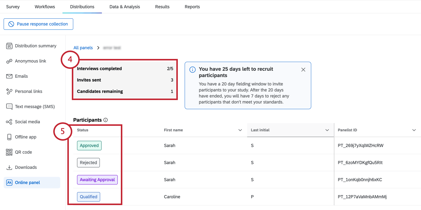 Página siguiente donde se muestran los posibles candidatos