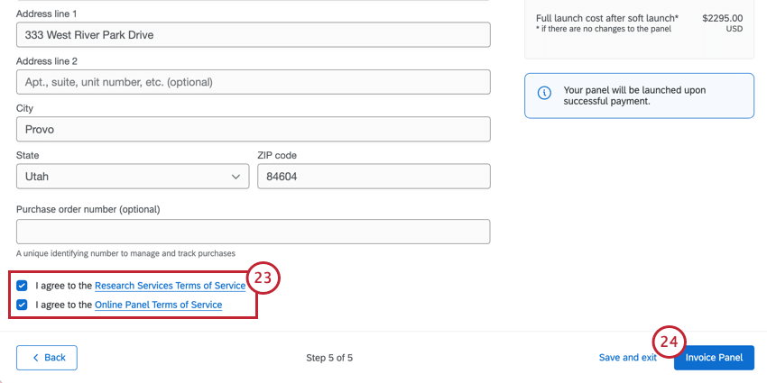aceptando términos y condiciones