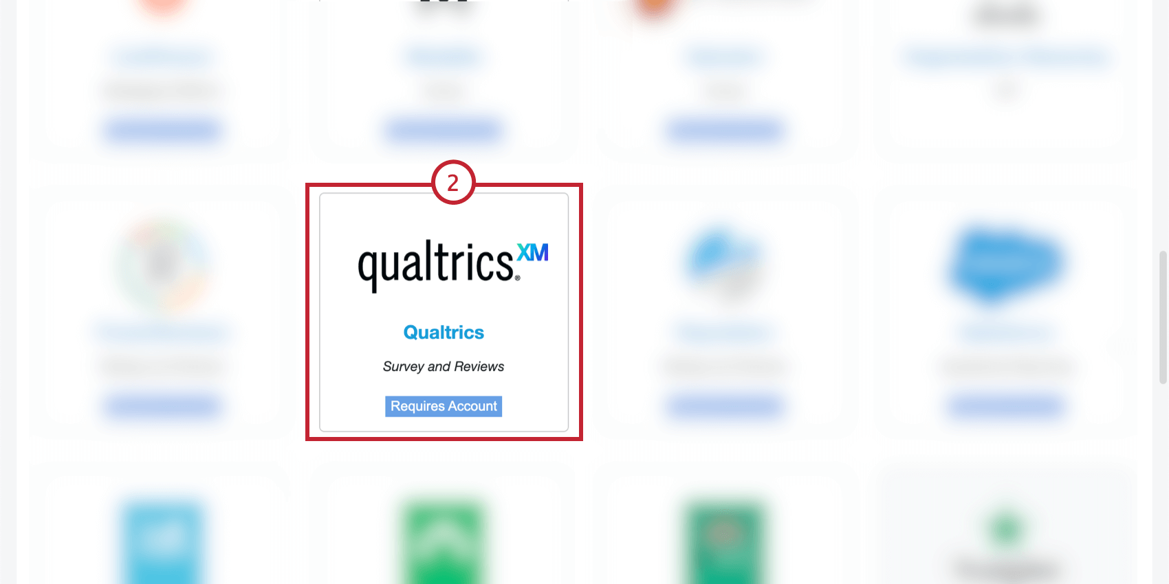 selezionare il connettore in entrata di Qualtrics