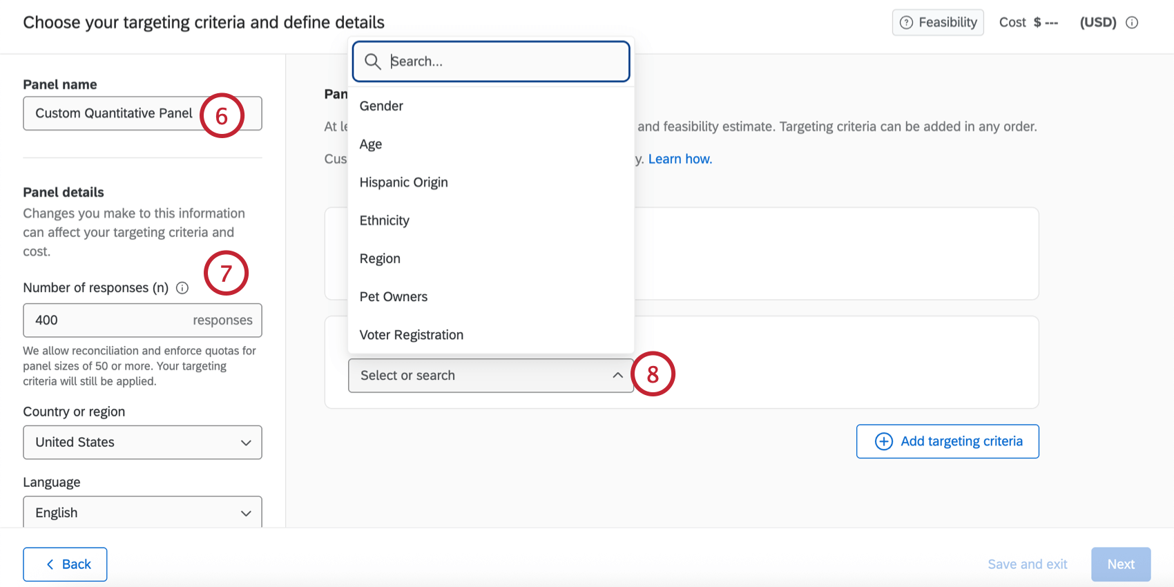 personalização do painel e adição de screeners