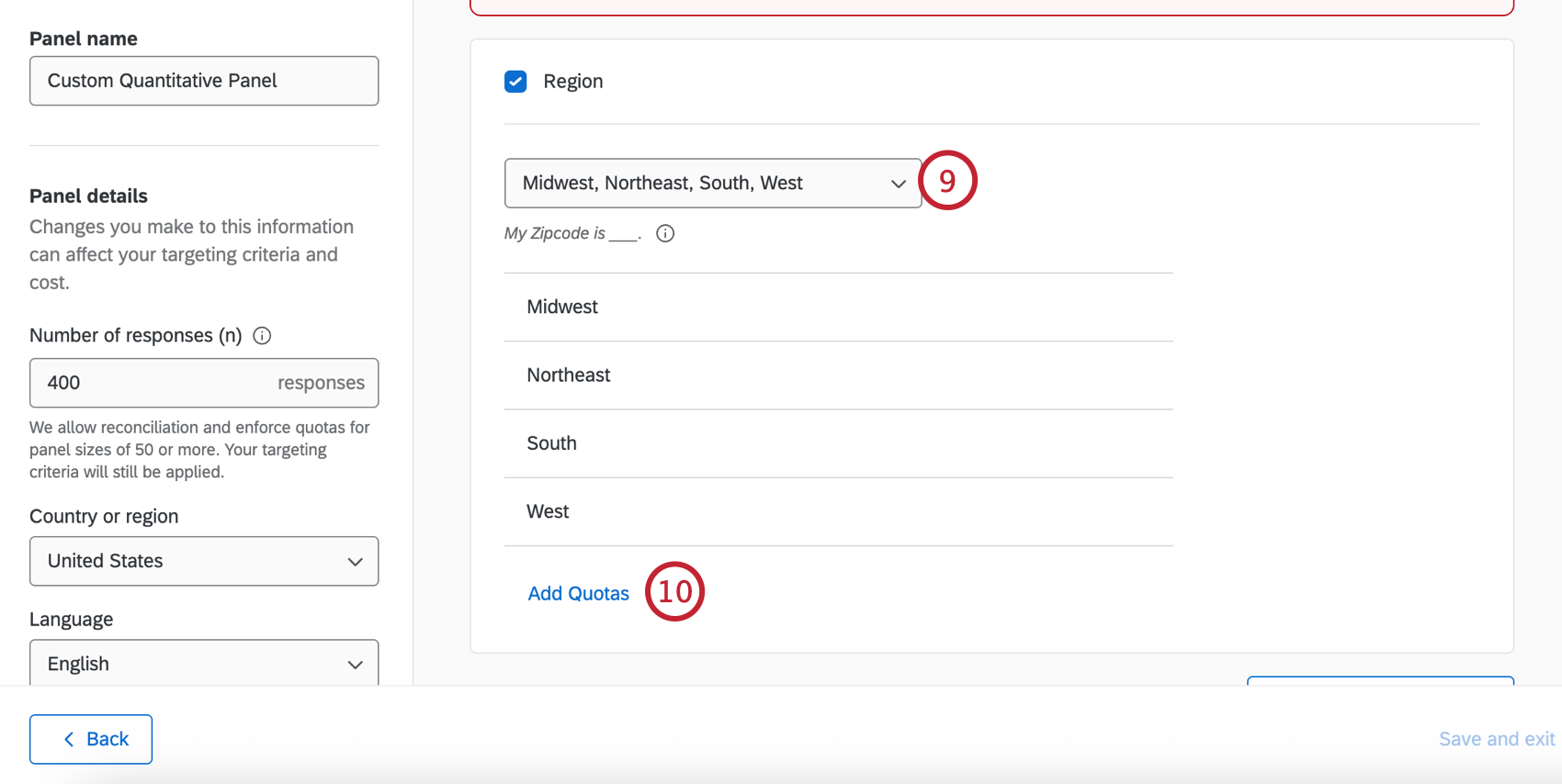 adding screener questions and customizing them