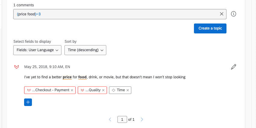creating a near query in text iq