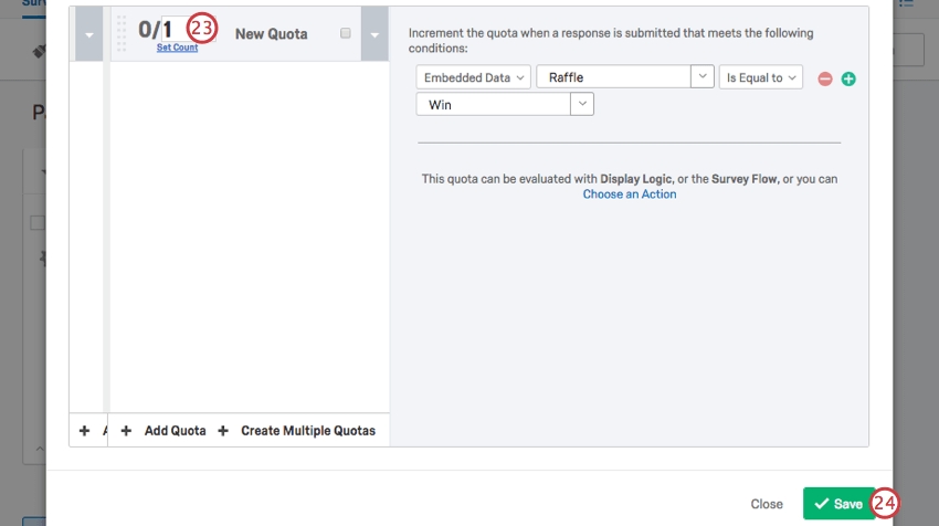Alterar a contagem no canto superior esquerdo