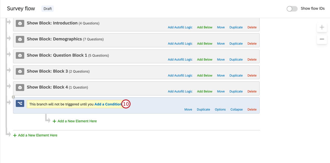cliquer sur ajouter une condition