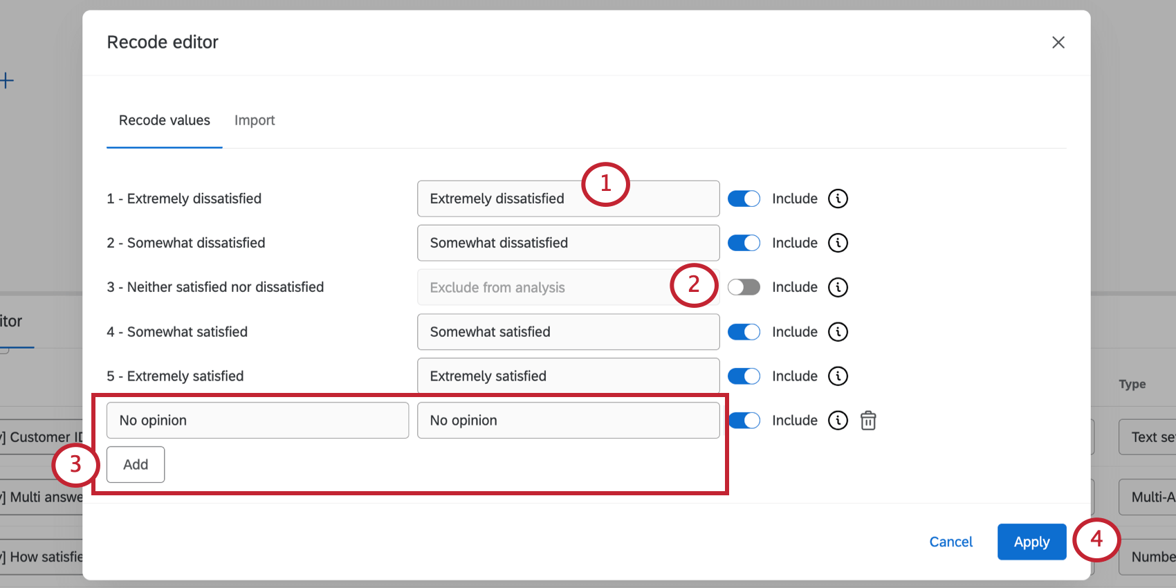editor de recodificación