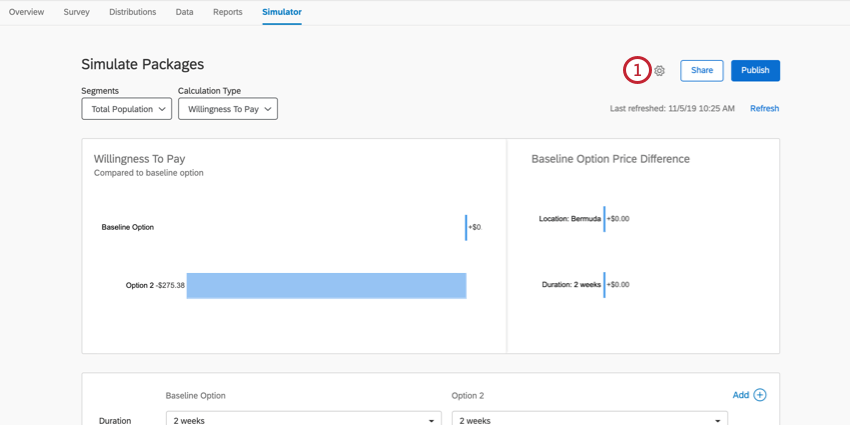 the recode button on a simulator page