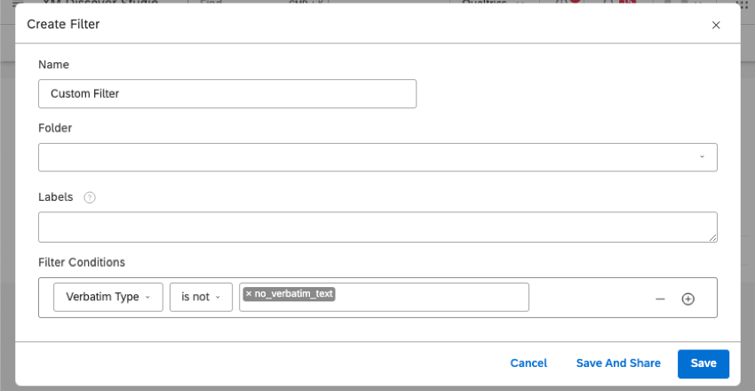 スタジオでのフィルター作成