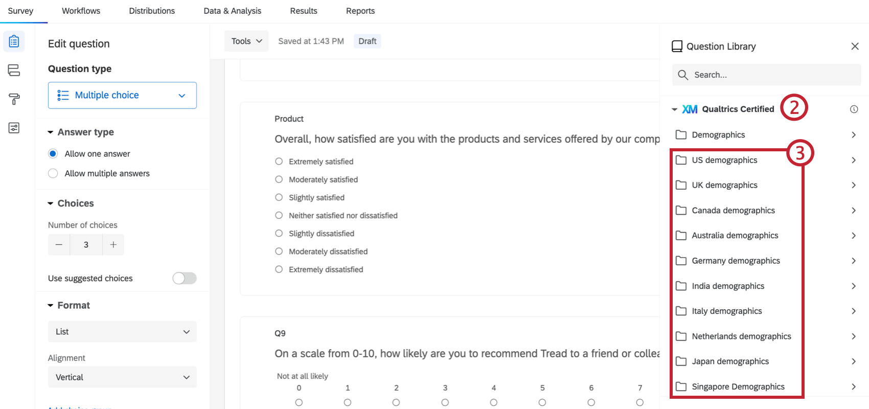 Preguntas certificadas disponibles dentro de XMD