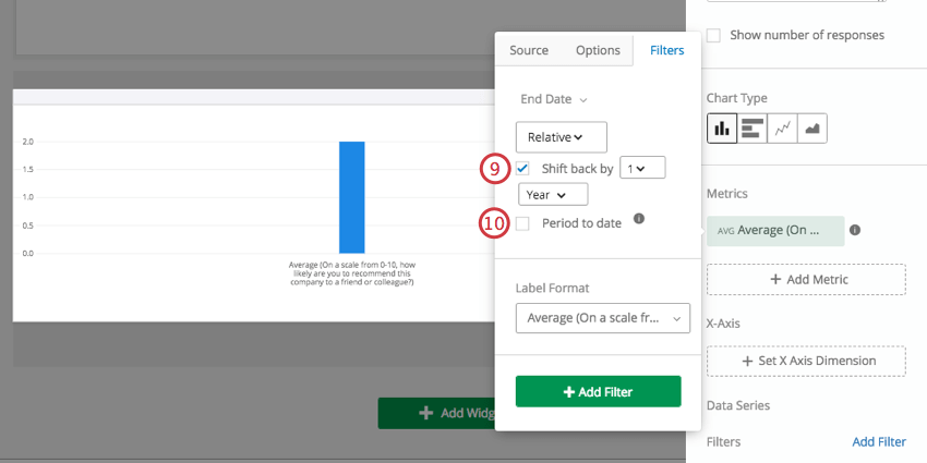 Once checkbox for shift back selected, new checkbox appears below