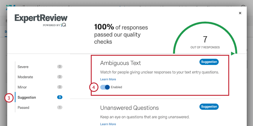 Enabling ambiguous text