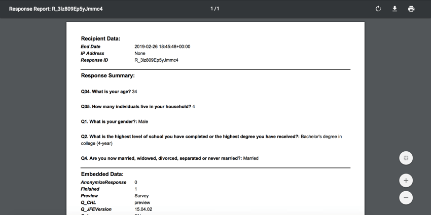 A response report PDF