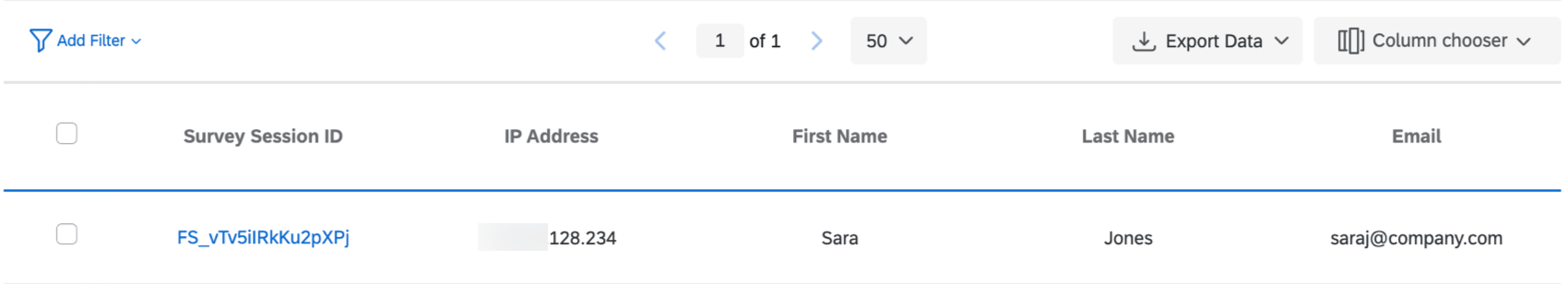 immagine delle risposte in corso di visualizzazione