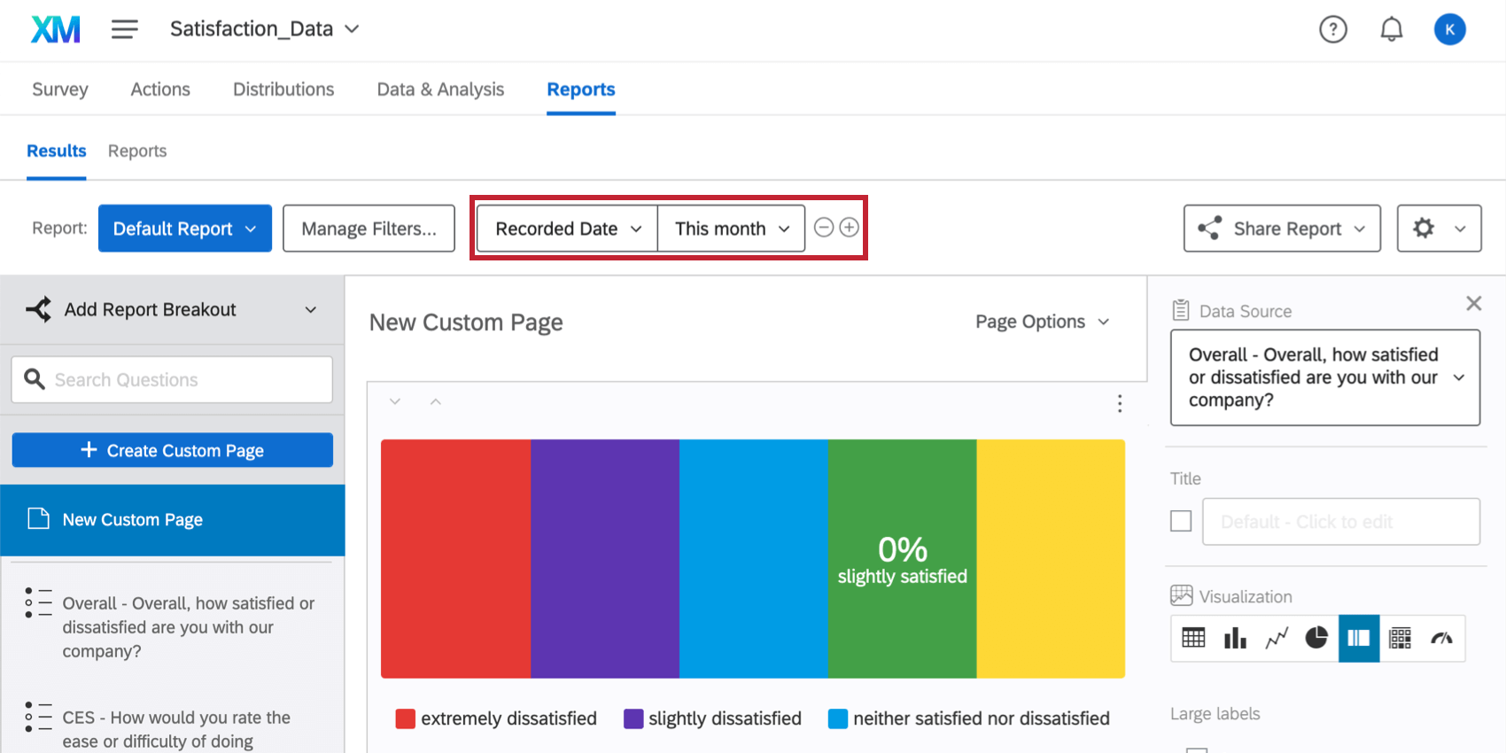 結果上部のフィルター