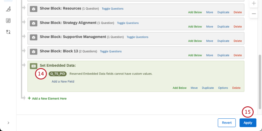 um campo dados integrados nomeado, mas sem valor definido