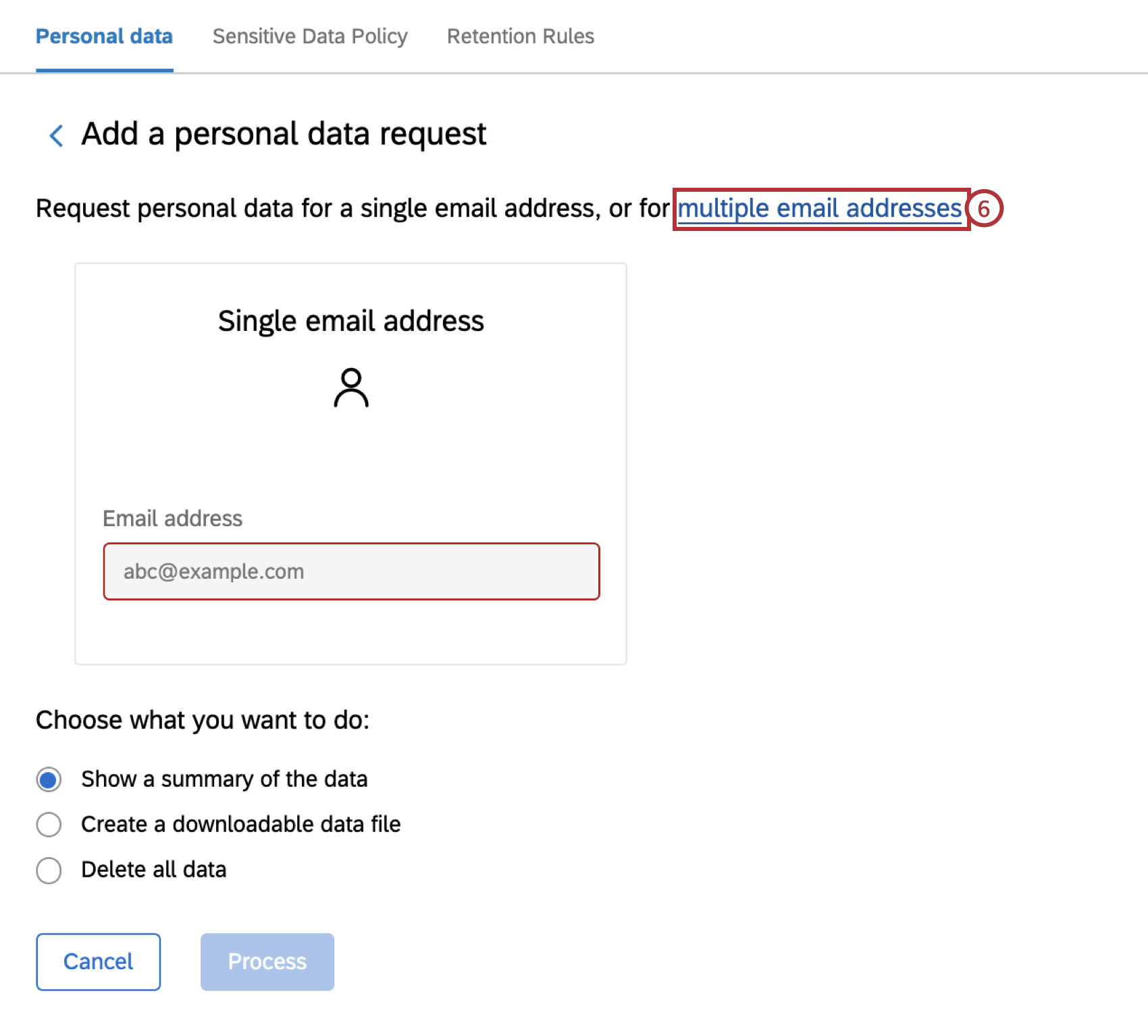 Multiple email addresses