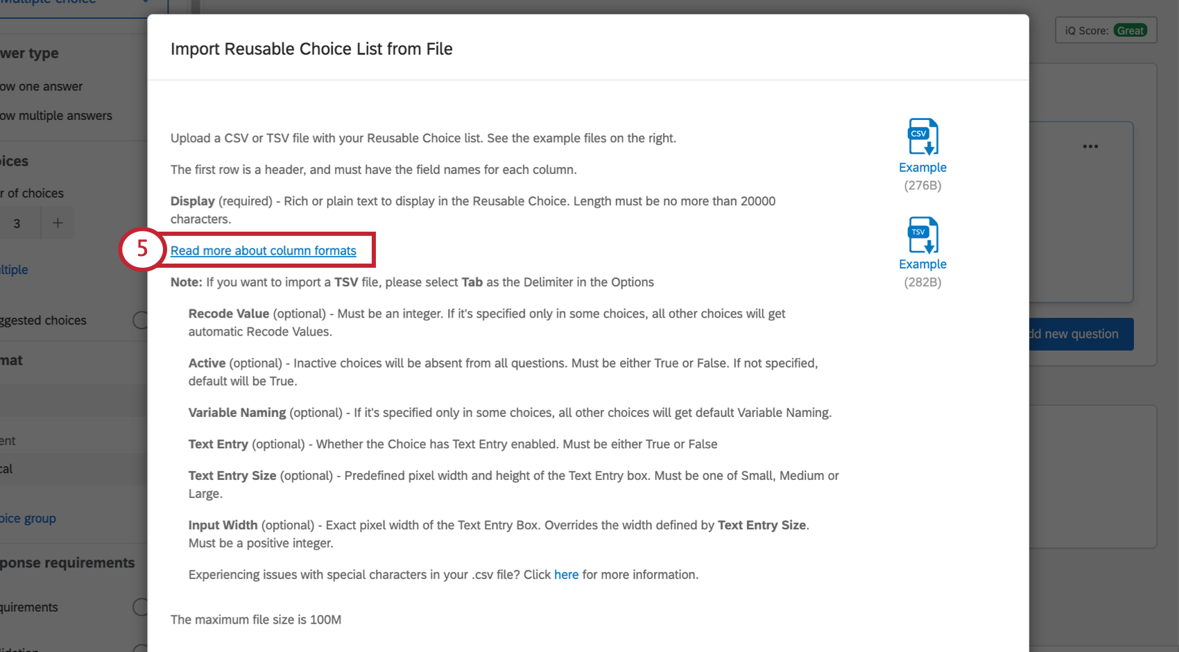 Read more about column formats expanded