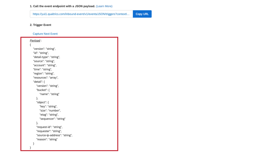 an example of the resulting json payload