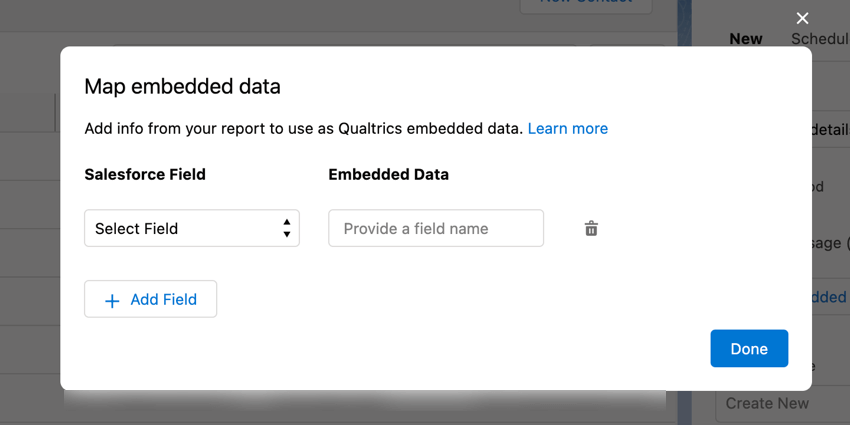 Salesforceにおける埋め込みデータのマッピング