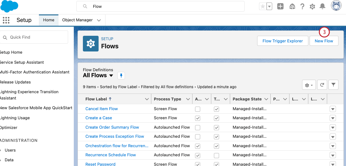 creando un nuevo flujo