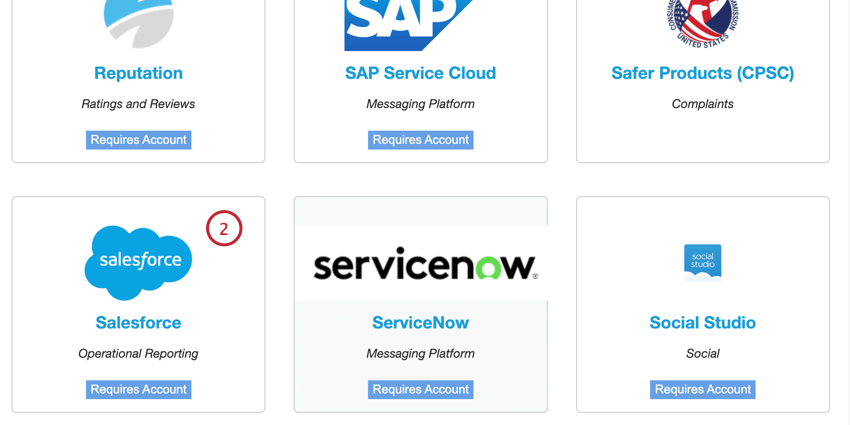 scelta del connettore inbound di salesforce