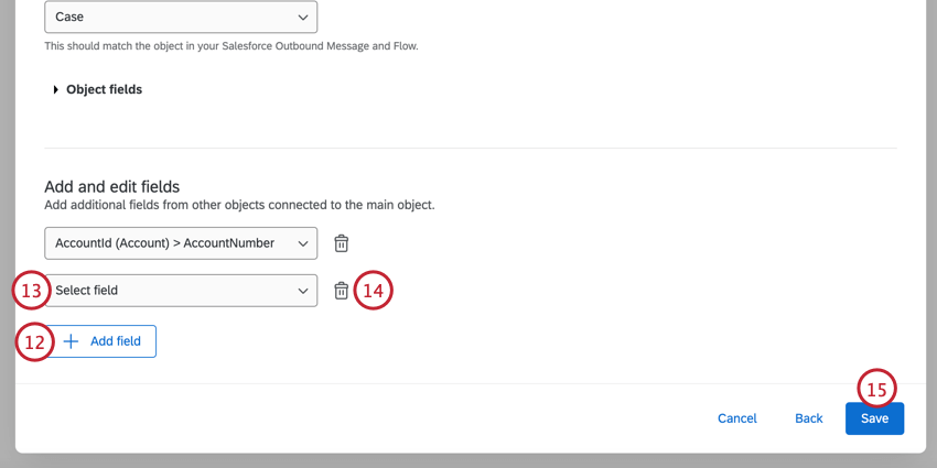フィールド選択