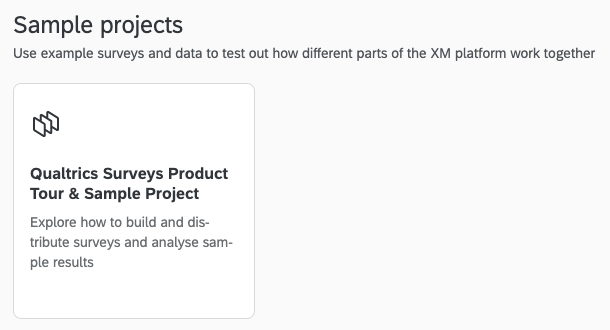 Image of a sample project in the catalog