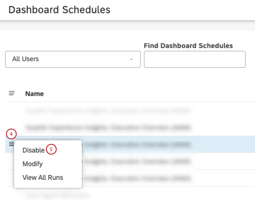 disabilitare lopzione