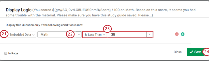 Adding Display Logic