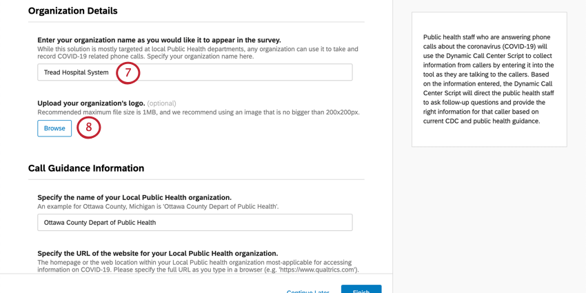 Fields described open in a new page