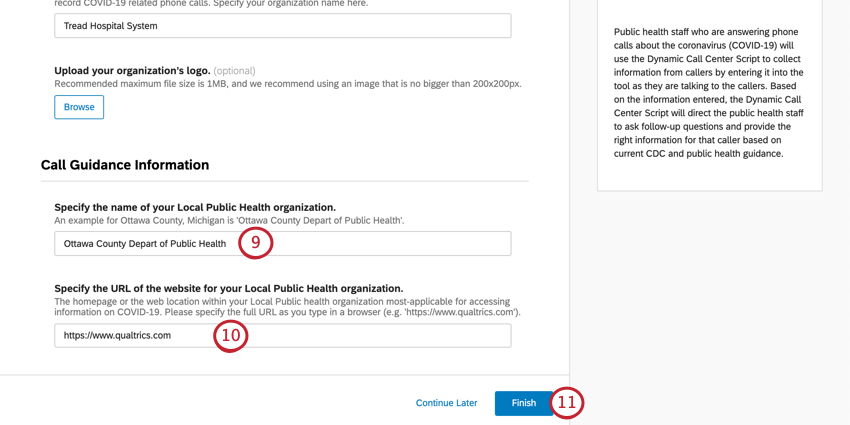 Blaues Finish unten rechts