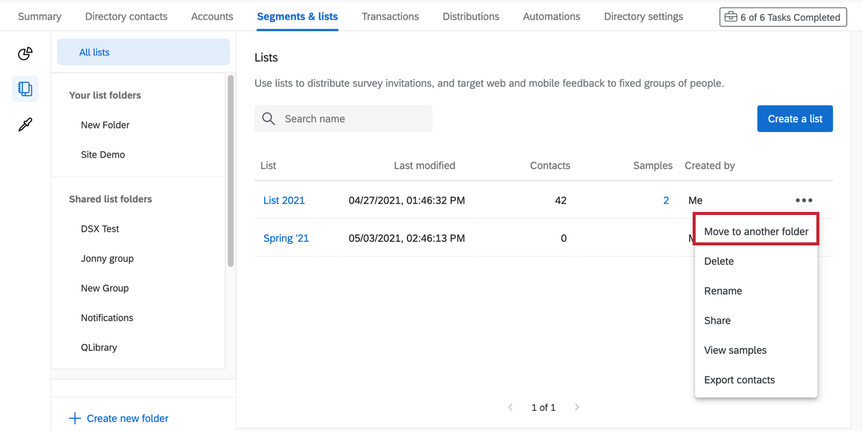 Dropdown weiter einer expandierten Liste