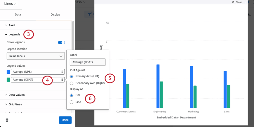 Modification de laxe secondaire
