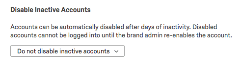 Options for disabling inactive accounts