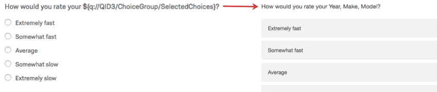 Uma pergunta com texto transportado no editor e em uma pesquisa ativa