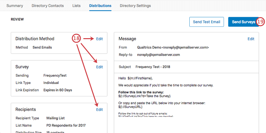 Boutons dédition bleus pour chaque champ