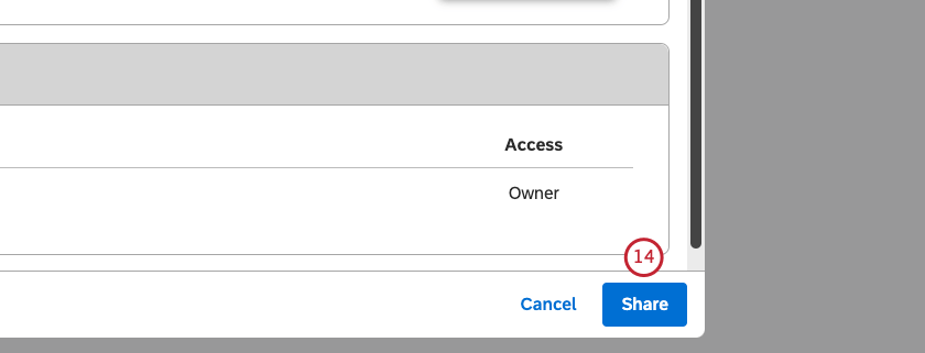 Hacer clic Compartir .