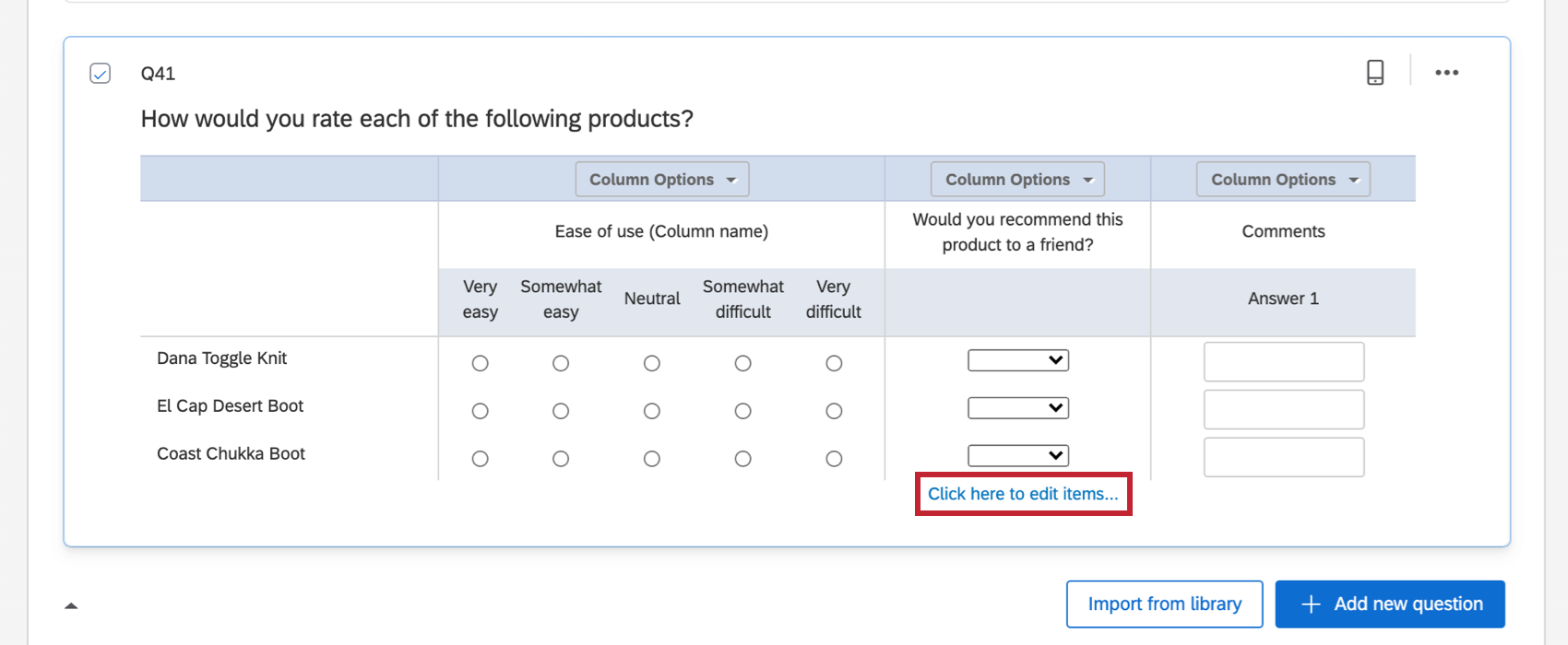 in a dropdown, at the bottom add choices by clicking Click here to edit items