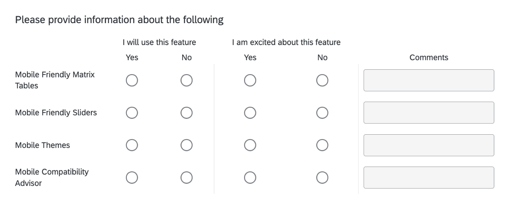 a side by side question