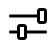 Icon looks like two tiny sliders