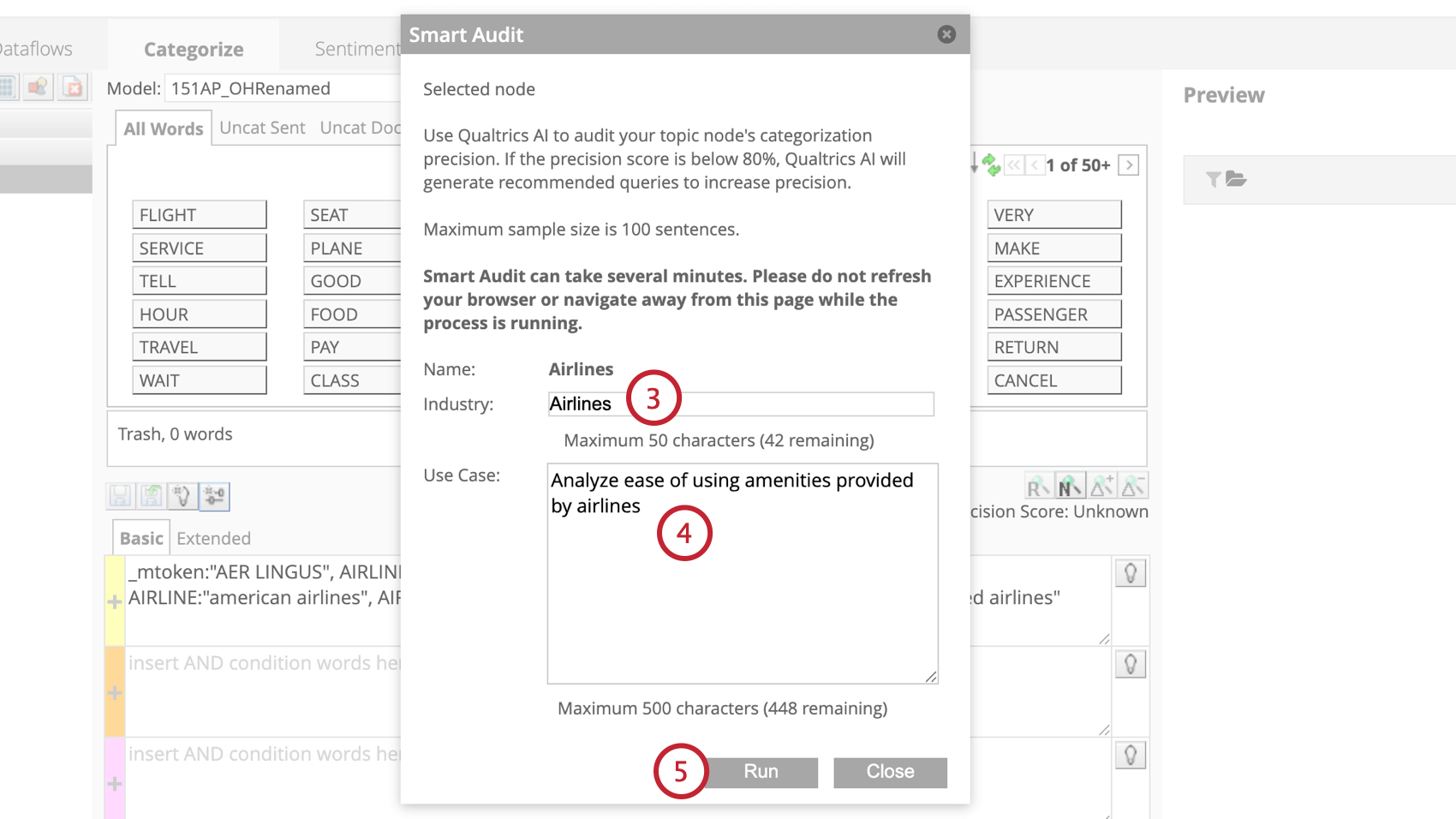entering an industry and use case prompt