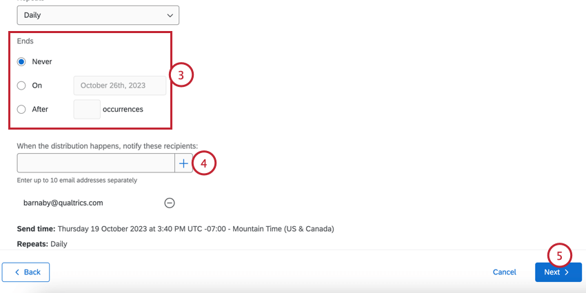 Configurar la invitación recurrente