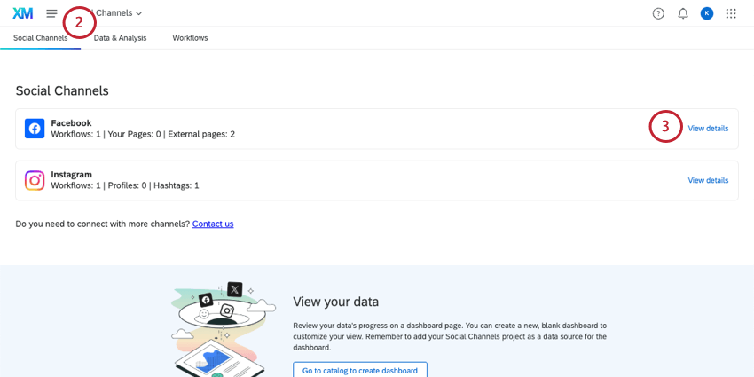 facendo clic su visualizza dettagli avanti allopzione Facebook