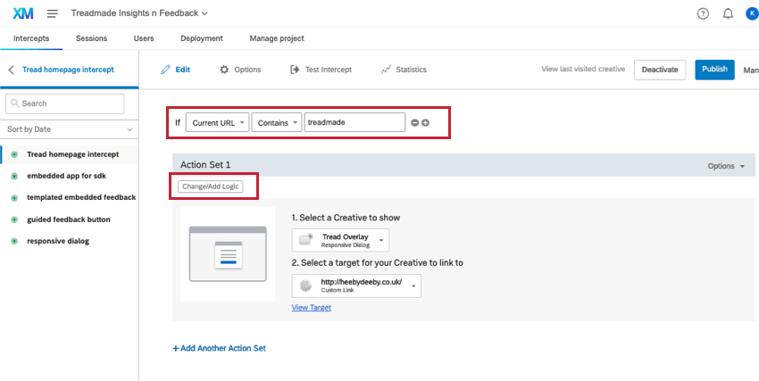 interceptor o editor aberto e as áreas onde você adiciona lógica são destacadas