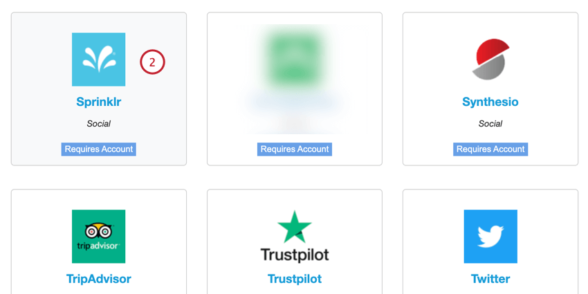 choisir le connecteur de réception sprinklr