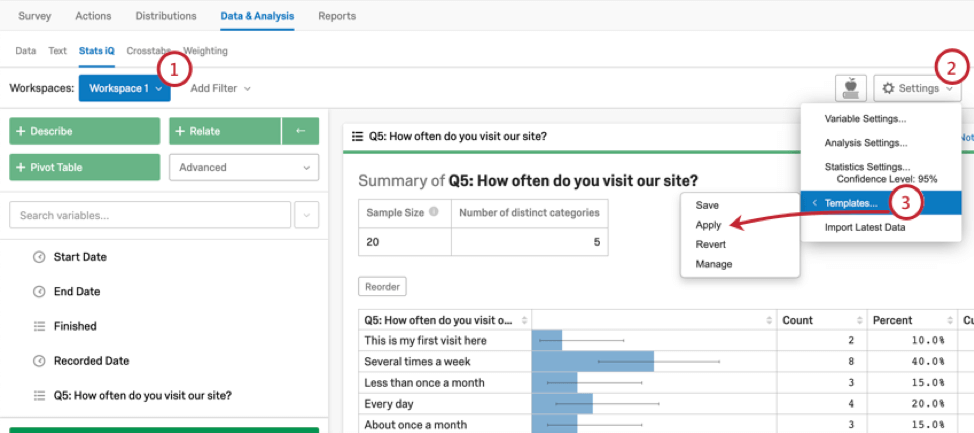 Settings opened with described steps