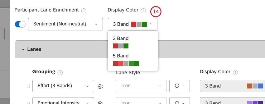 display color dropdown