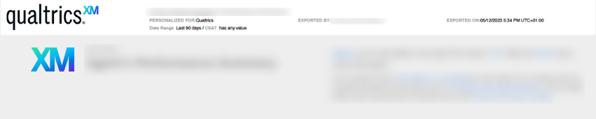 Qualtrics oben in einer PDF