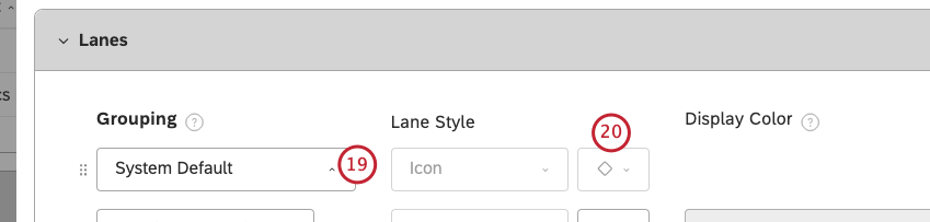 system default icon set to a white diamond